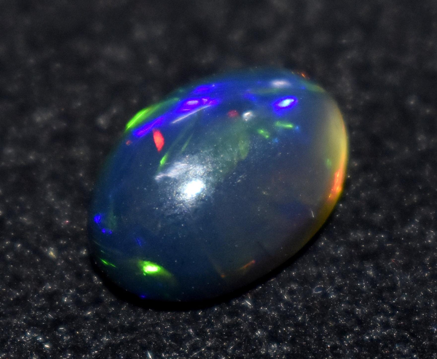 Beautiful Black Opal, Oval Welo Fire, Cabochon Loose Gemstone, 4.00 Ct, Size-13x19x6mm, For Jewelry Making, Gift For Her,