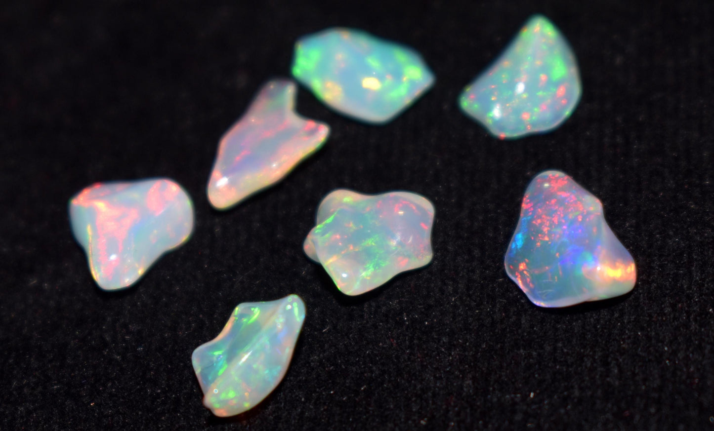 100% Natural Ethiopian Opal|| Welo Fire Freeform Opal Gemstone Lot|| Opal Polish Rough Stone|| 6.00 Carat|| Size-7x9x4.5mm-7.5x11x4mm