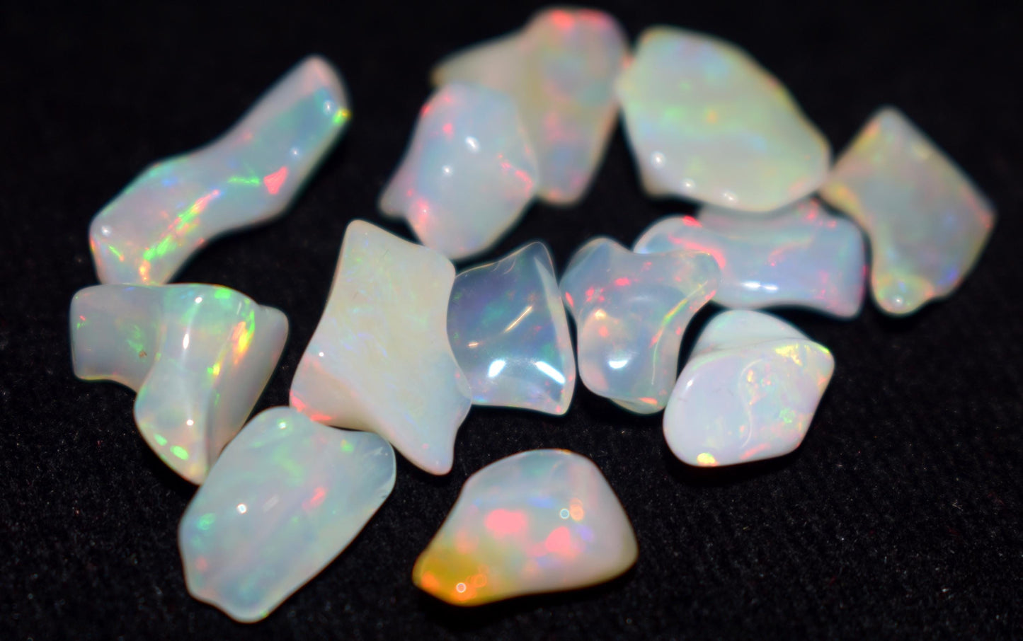 100% Natural Ethiopian Opal|| Welo Fire Freeform Opal Gemstone Lot|| Opal Polish Rough Stone|| 15.80Ct|| Size-6.5x5.5x4.5 To 6.5x15x5mm||