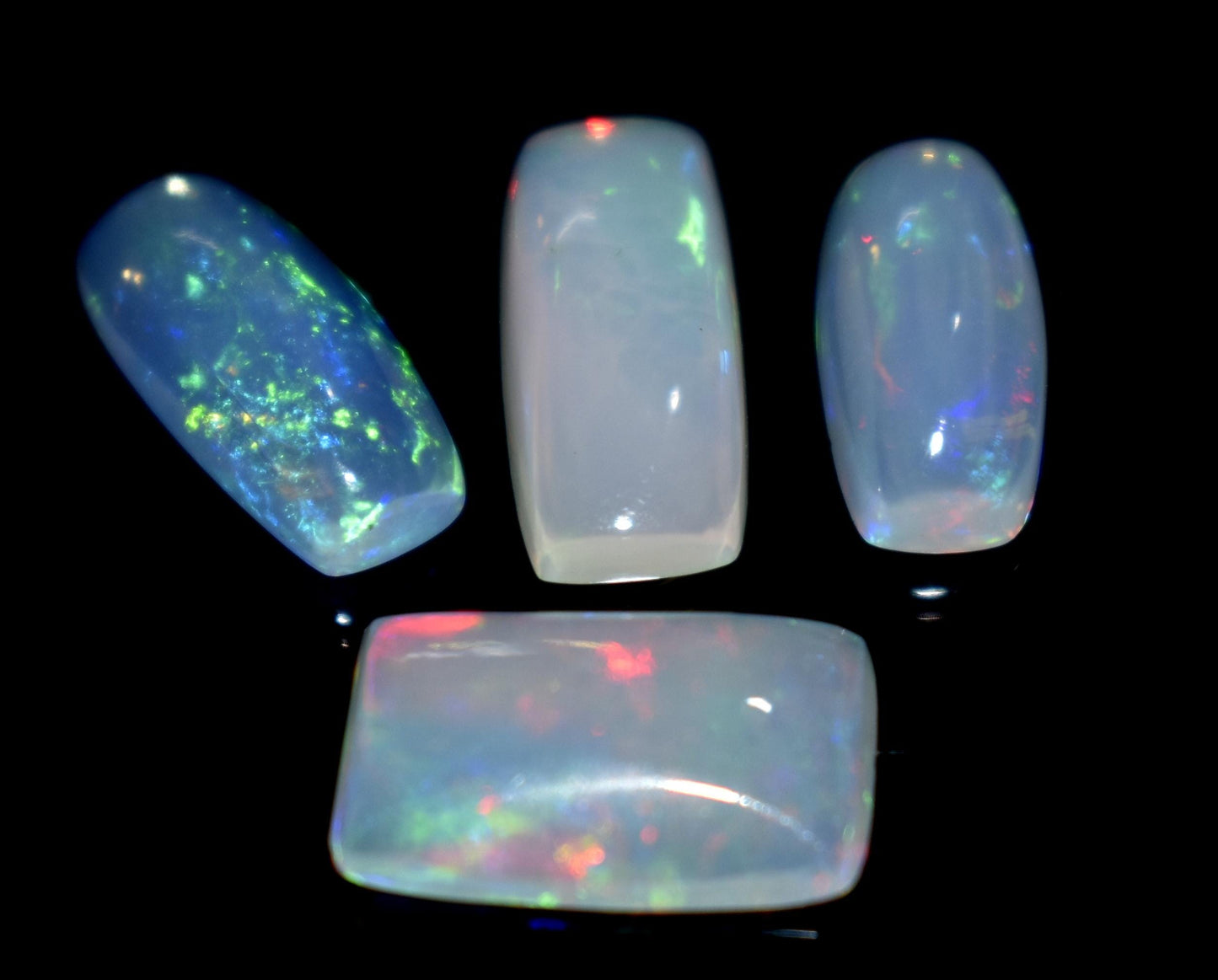 100% Natural Ethiopian Opal, Octagon Welo Fire Cabochon Gemstone Lot, 7.80 Ct, Size-15x6x3.5mm To 13x6x4mm, Opal For Jewelry Making