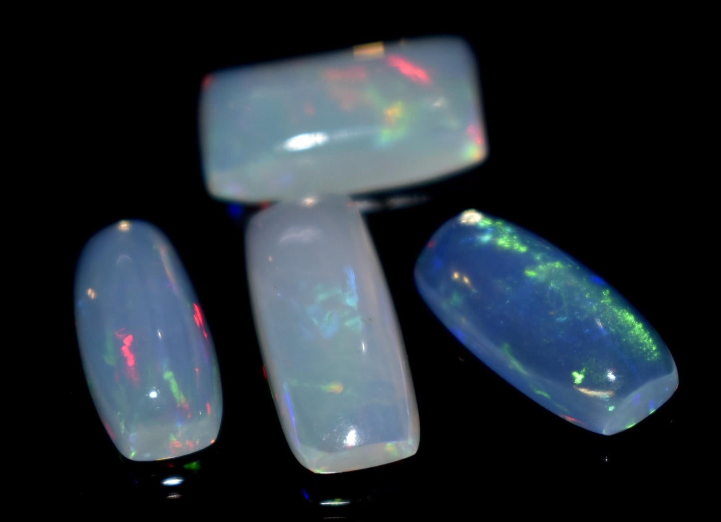 100% Natural Ethiopian Opal, Octagon Welo Fire Cabochon Gemstone Lot, 7.80 Ct, Size-15x6x3.5mm To 13x6x4mm, Opal For Jewelry Making