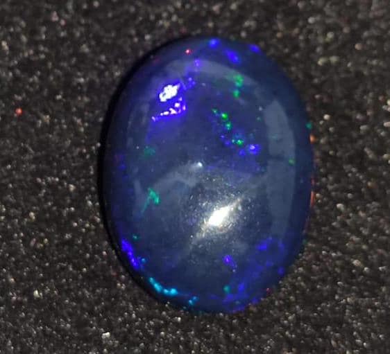 Black Ethiopian Opal, Oval Welo Fire Cabochon Loose Gemstone, 6.00 Carat, Size-11.5x14.5x7.5mm, For Jewelry Making,