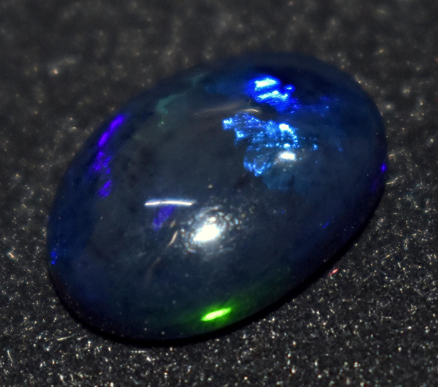 Black Opal, Oval Welo Fire Cabochon Loose Gemstone, 3.55 Carat, Size-11.5X15X5mm, For Jewelry Making, PC-1