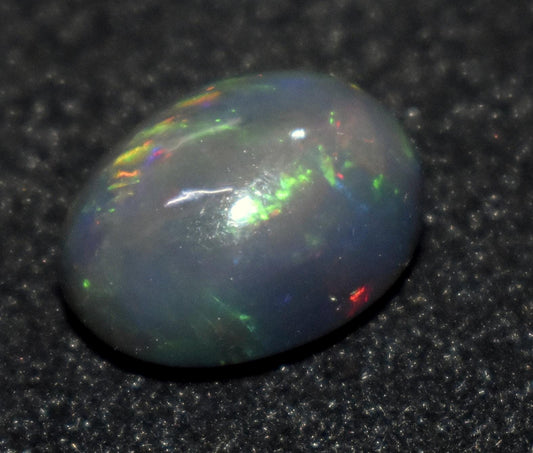 Black Opal, Oval Welo Fire, Cabochon Loose Gemstone, 6.00 Carat, Size-13x18x6mm, For Jewelry Making, Gift For Her,