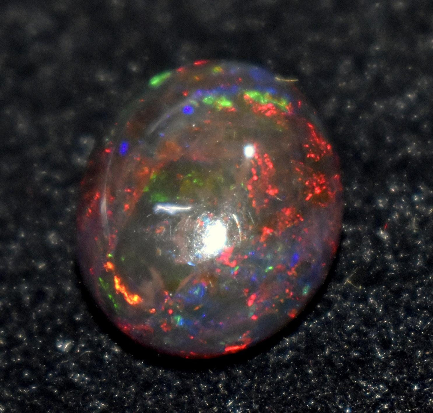 Black Opal, Oval Welo Fire, Cabochon Loose Gemstone, 5.30 Carat, Size-11.5x13.5x7mm, For Jewelry Making, Gift For Her,