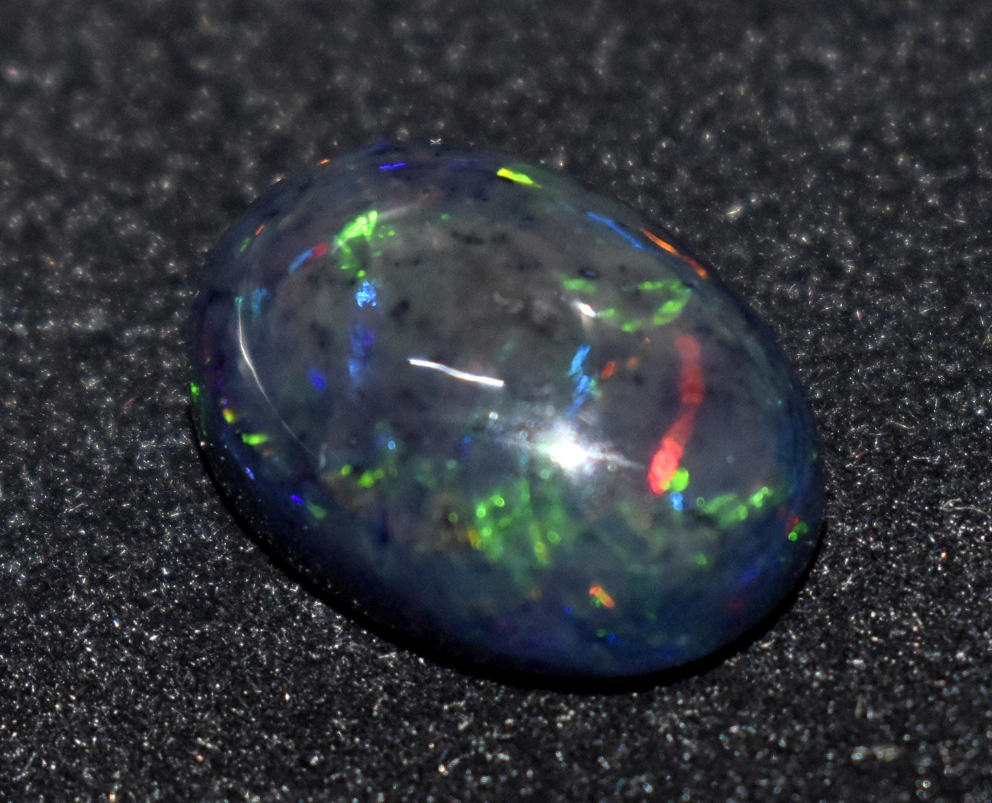 Black Opal, Oval Welo Fire, Cabochon Loose Gemstone, 10.00 Ct, Size-14x20x8mm, For Jewelry Making, Gift For Her,