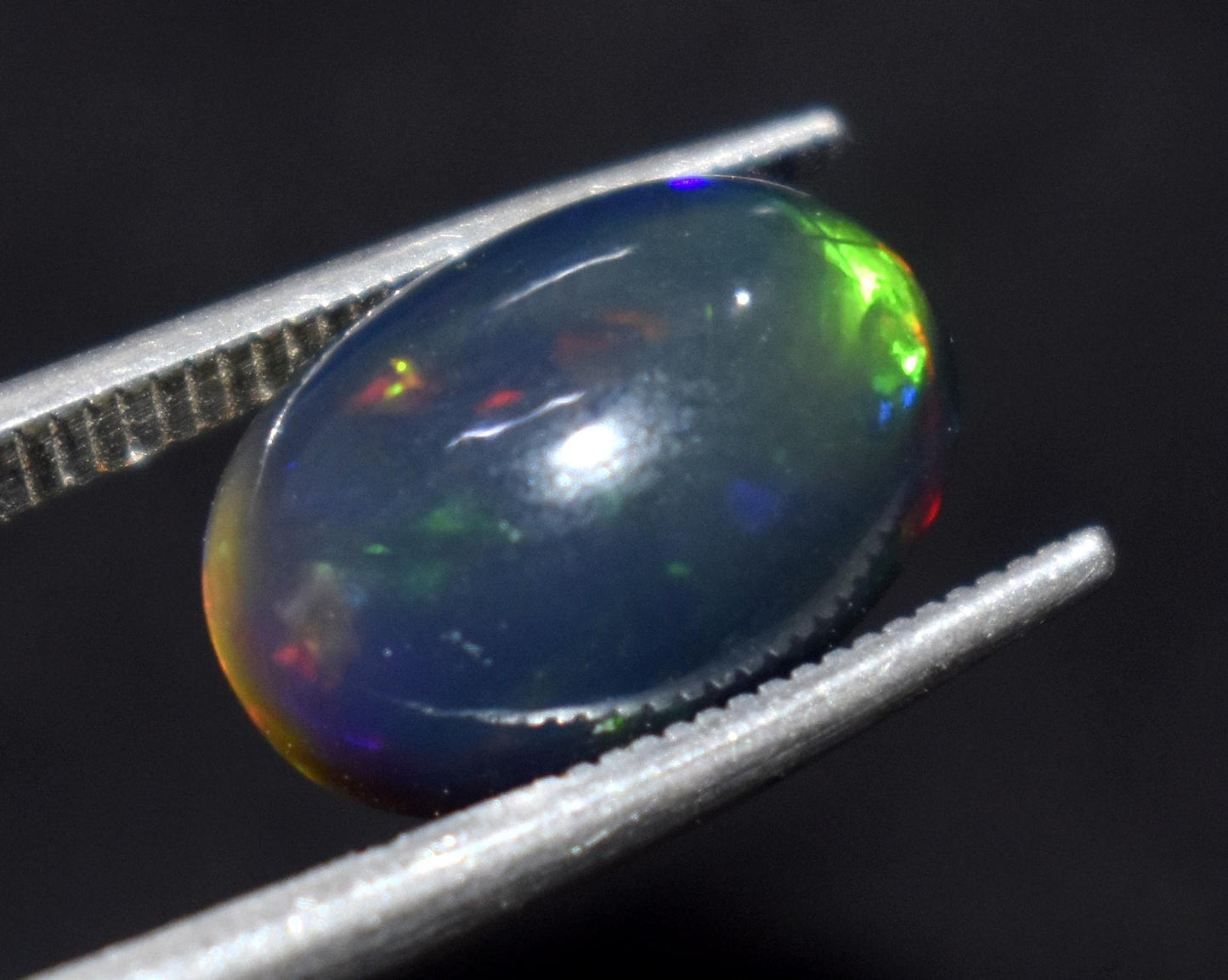 Beautiful Black Opal, Oval Welo Fire, Cabochon Loose Gemstone, 4.00 Ct, Size-13x19x6mm, For Jewelry Making, Gift For Her,