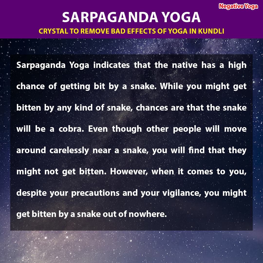 Sarpaganda Yoga in Kundli | Crystal