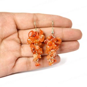 Carnelian Ear Hanging, {Earrings}